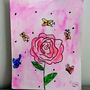 Art work (the rose blooms)